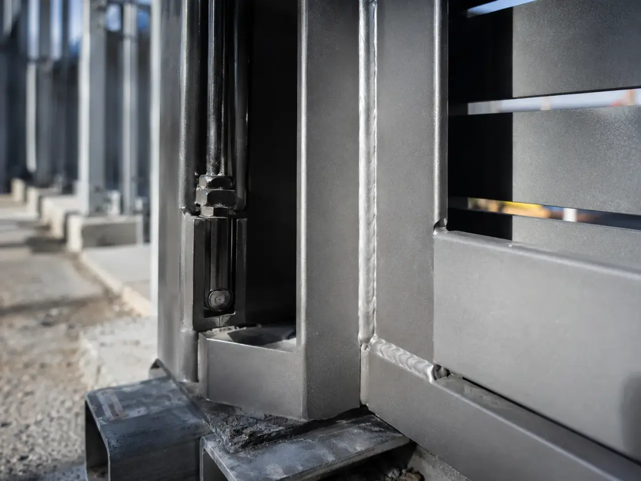 Access Control Gates in Mississauga being fabricated and installed by The Grate Guys