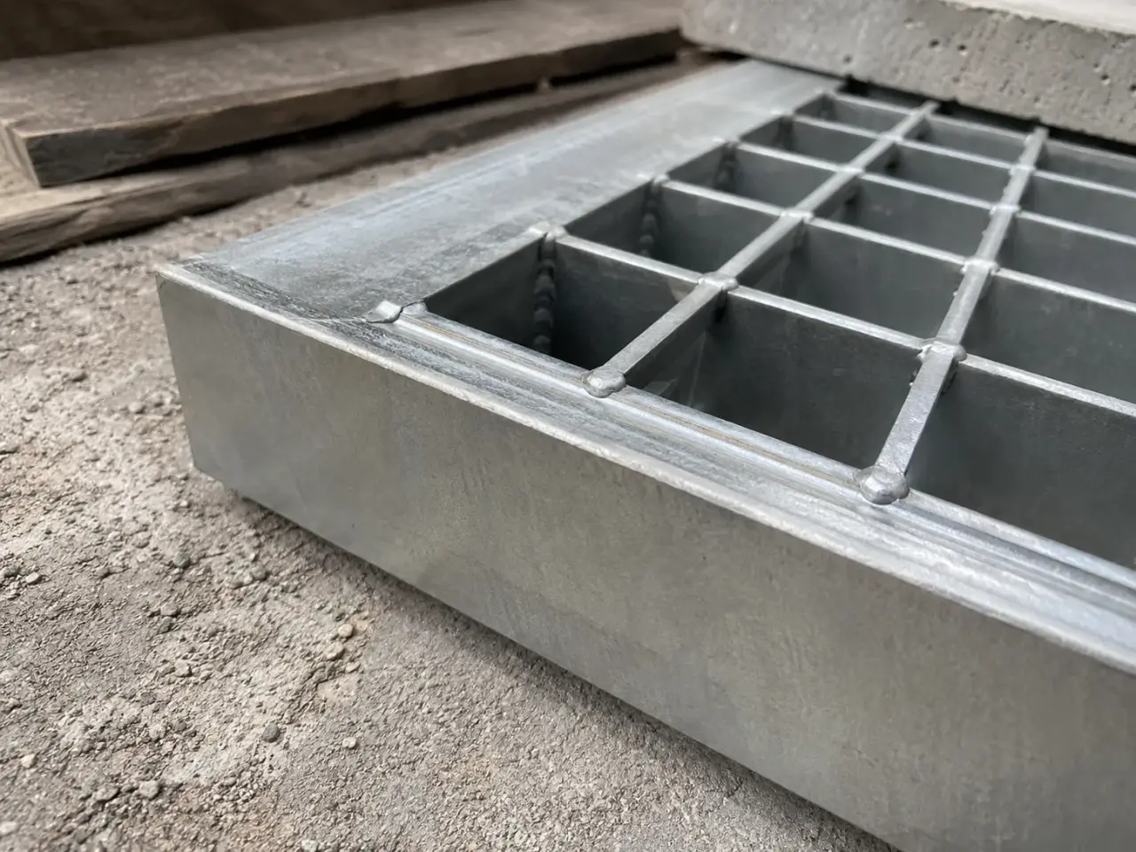 Ada and Heel Proof Grates being fabricated and installed by The Grate Guys