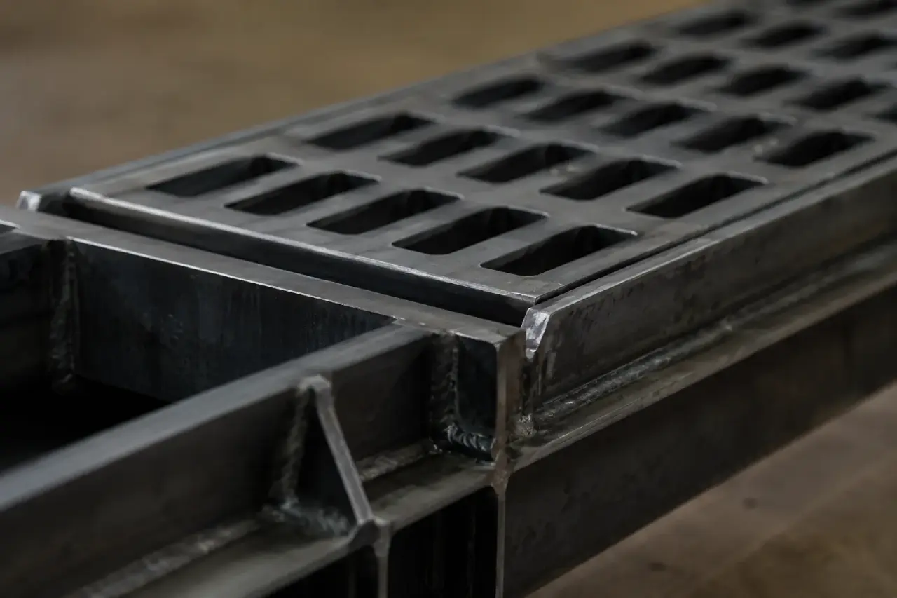 Area Drains being fabricated and installed by The Grate Guys