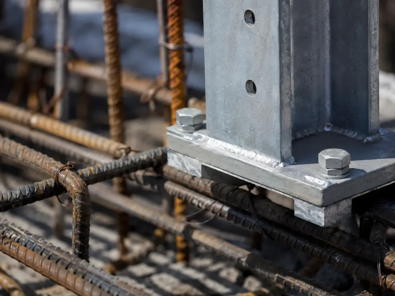 Building Reinforcing in Guelph being fabricated and installed by The Grate Guys