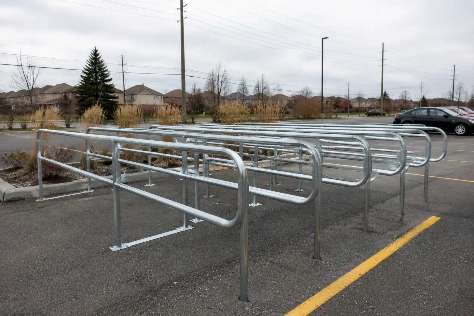 Cart Corrals, fabricated and installed by The Grate Guys