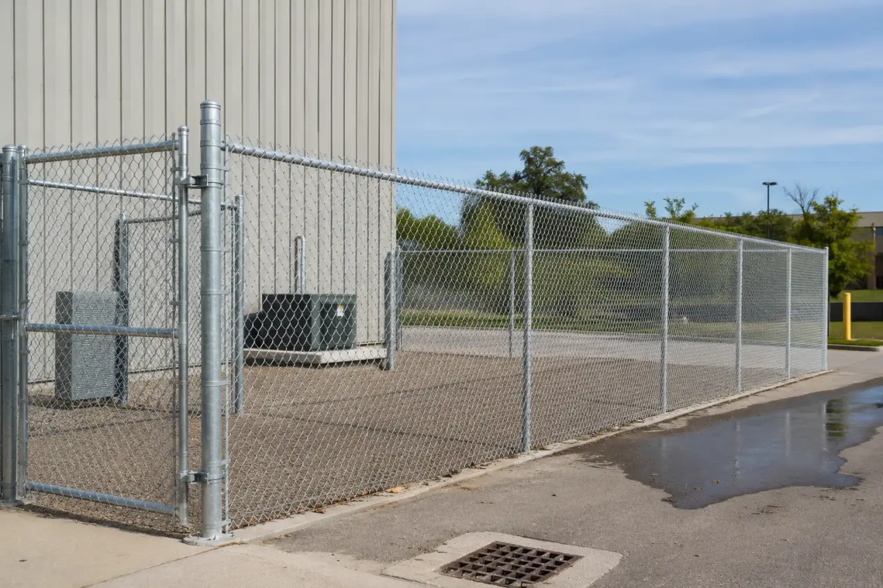 Completed Chain Link Fencing installation by The Grate Guys