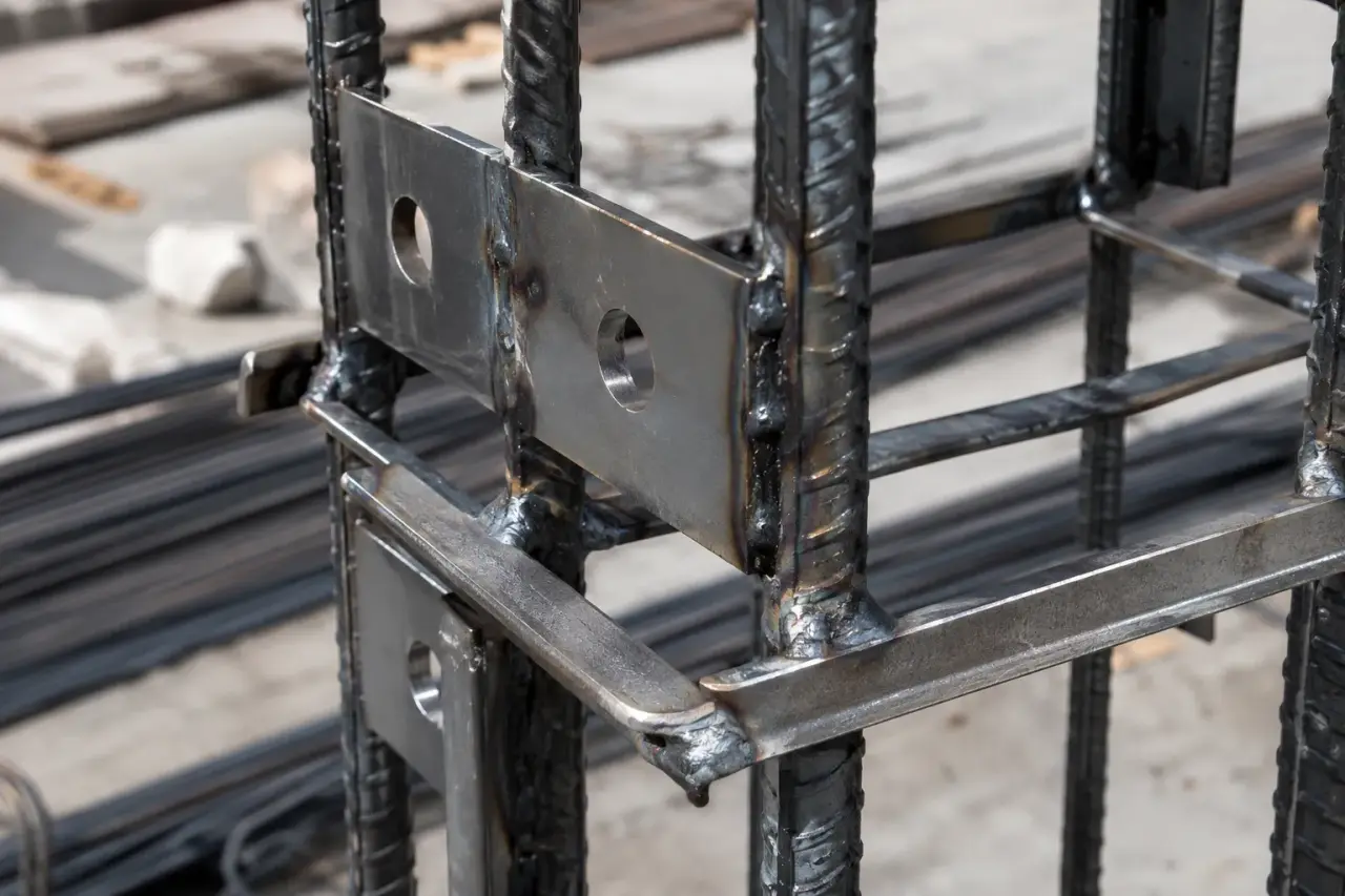 Column Reinforcing being fabricated and installed by The Grate Guys