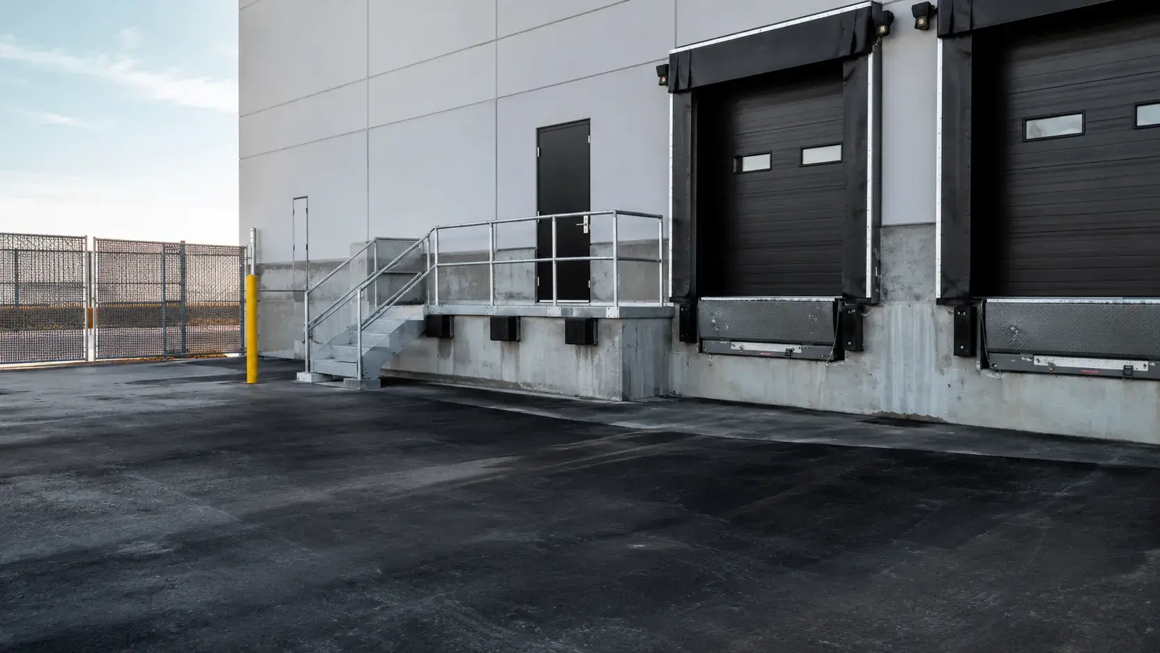 Commercial Door Dock and Access Systems in Scarborough, Ontario, fabricated and installed by The Grate Guys