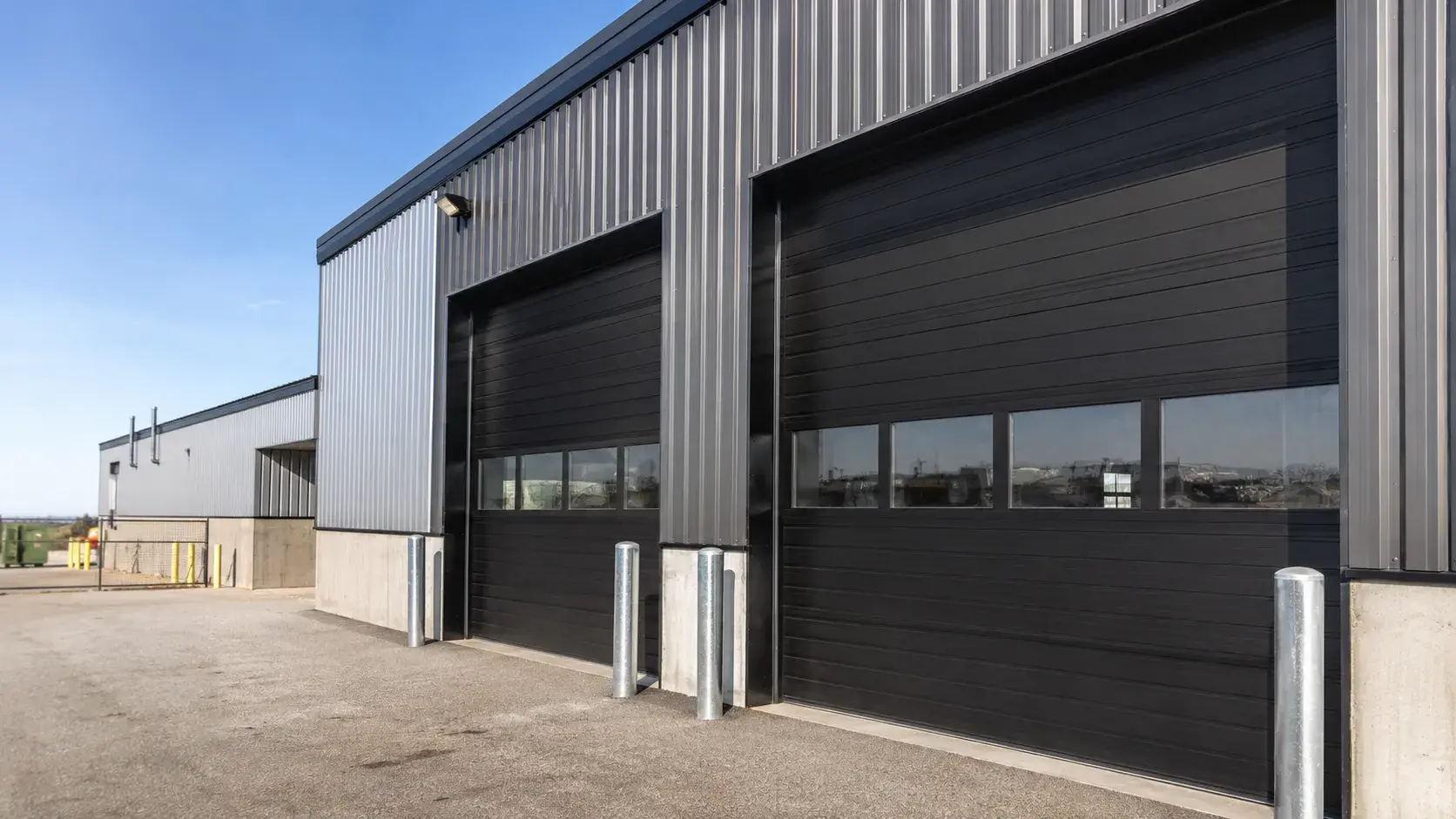 Commercial Overhead Doors in Georgetown, Ontario, fabricated and installed by The Grate Guys