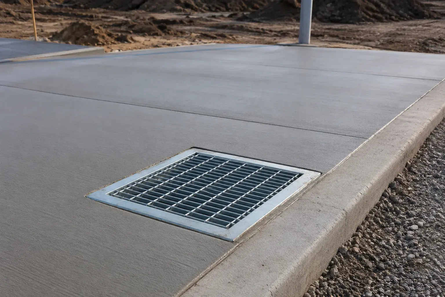 Concrete Pads, fabricated and installed by The Grate Guys
