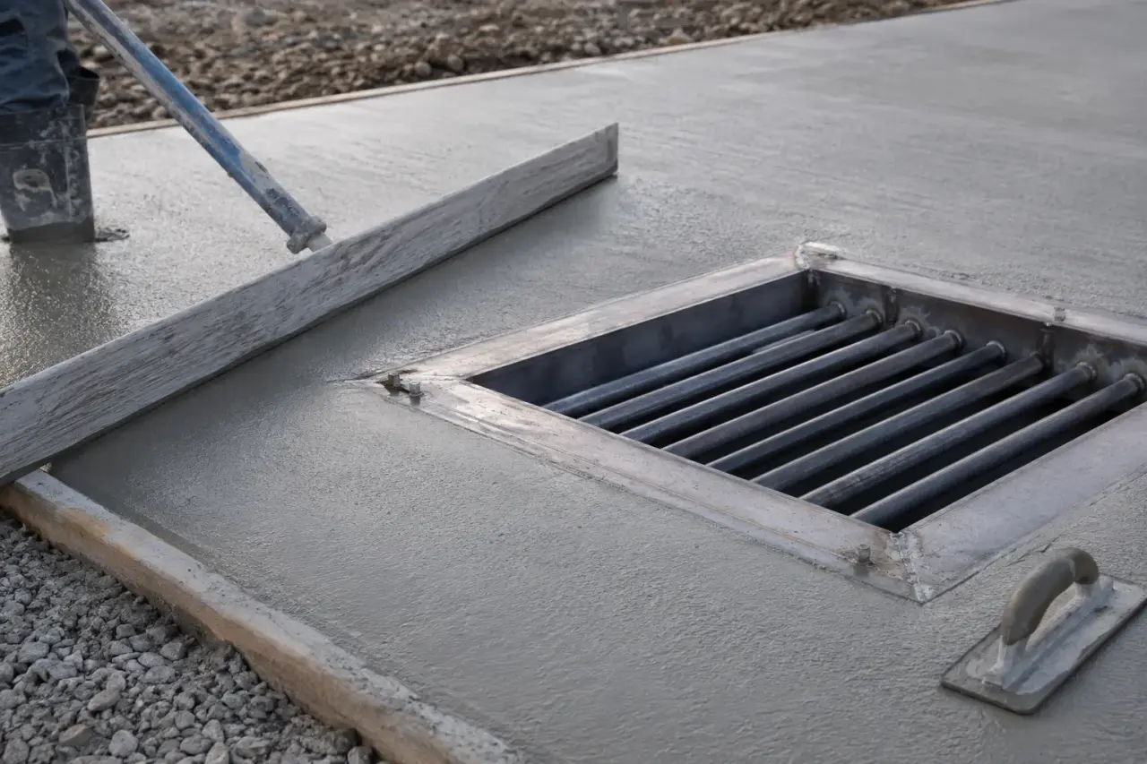 Completed Concrete Pads installation in Markham by The Grate Guys