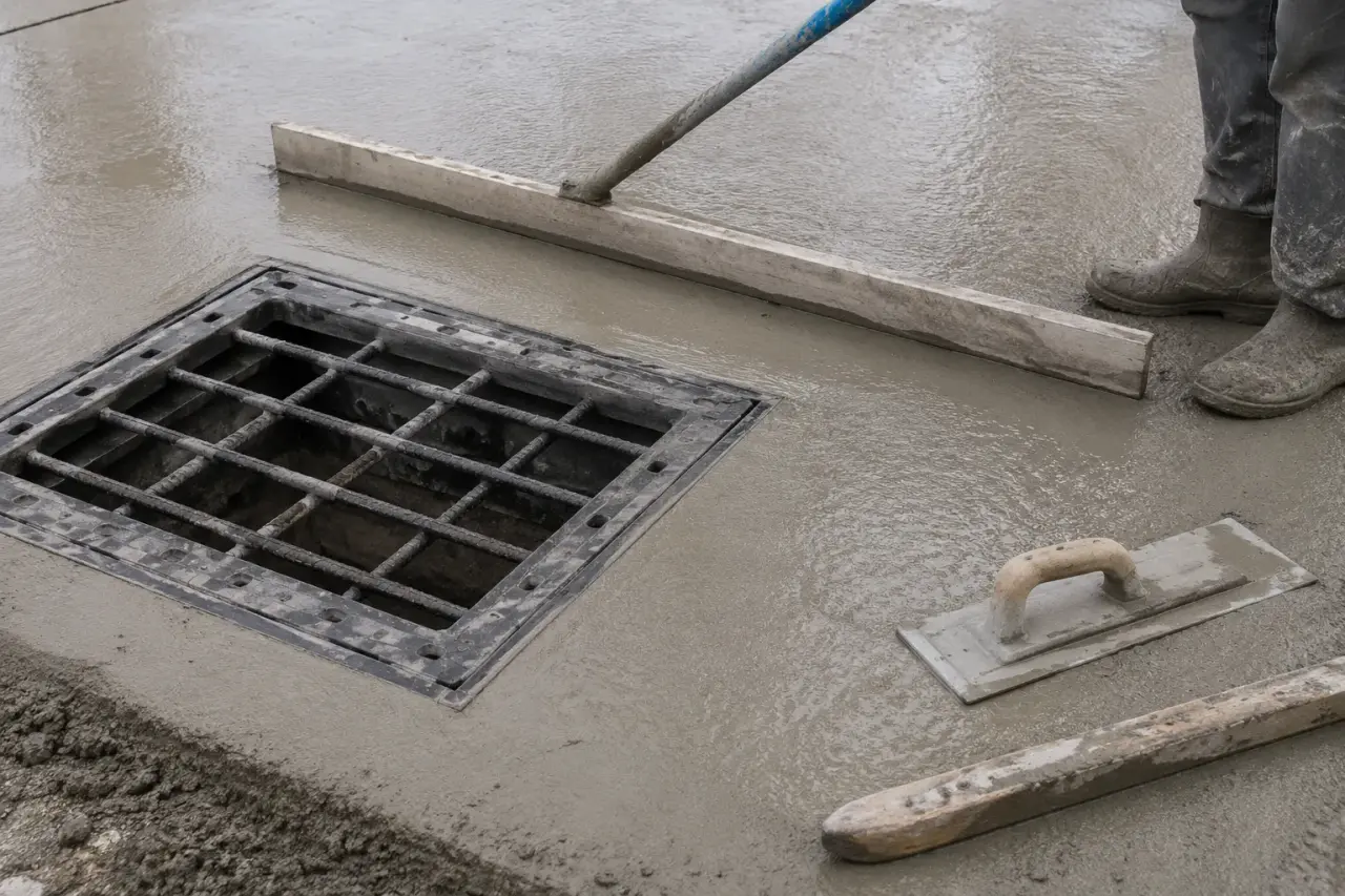 Completed Concrete Sidewalks installation in Pickering by The Grate Guys