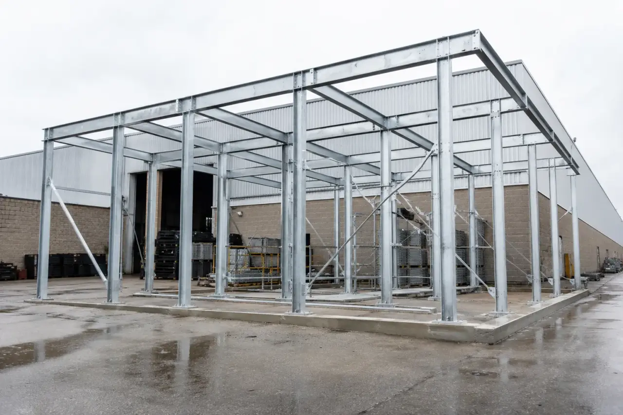 Completed Custom Steel Frames installation by The Grate Guys
