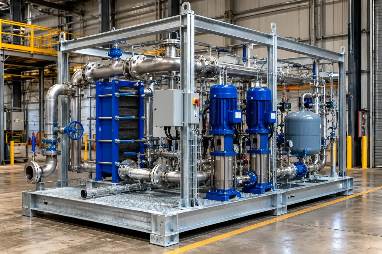 Completed Equipment Skids installation by The Grate Guys