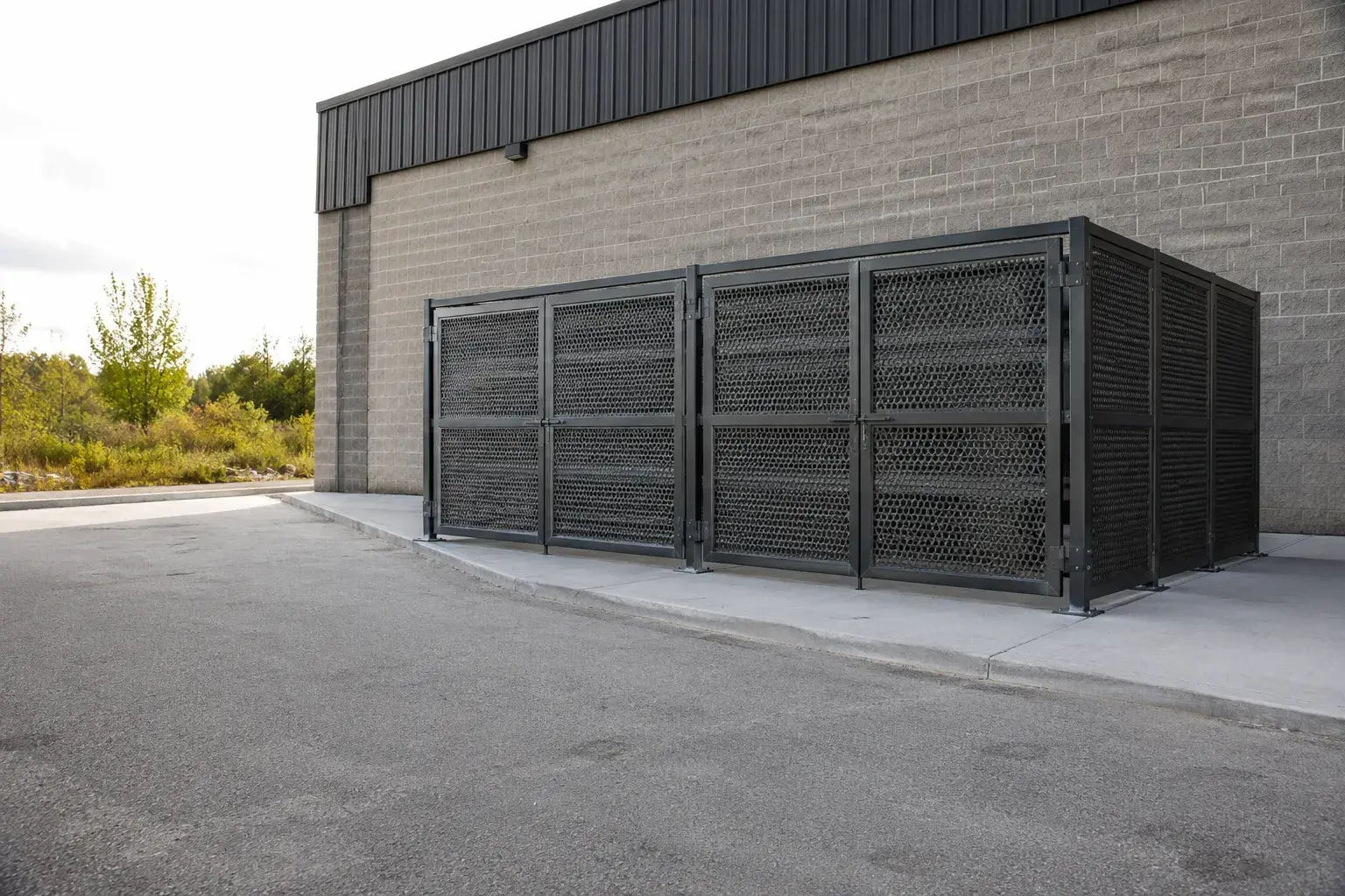Garbage Enclosures, fabricated and installed by The Grate Guys