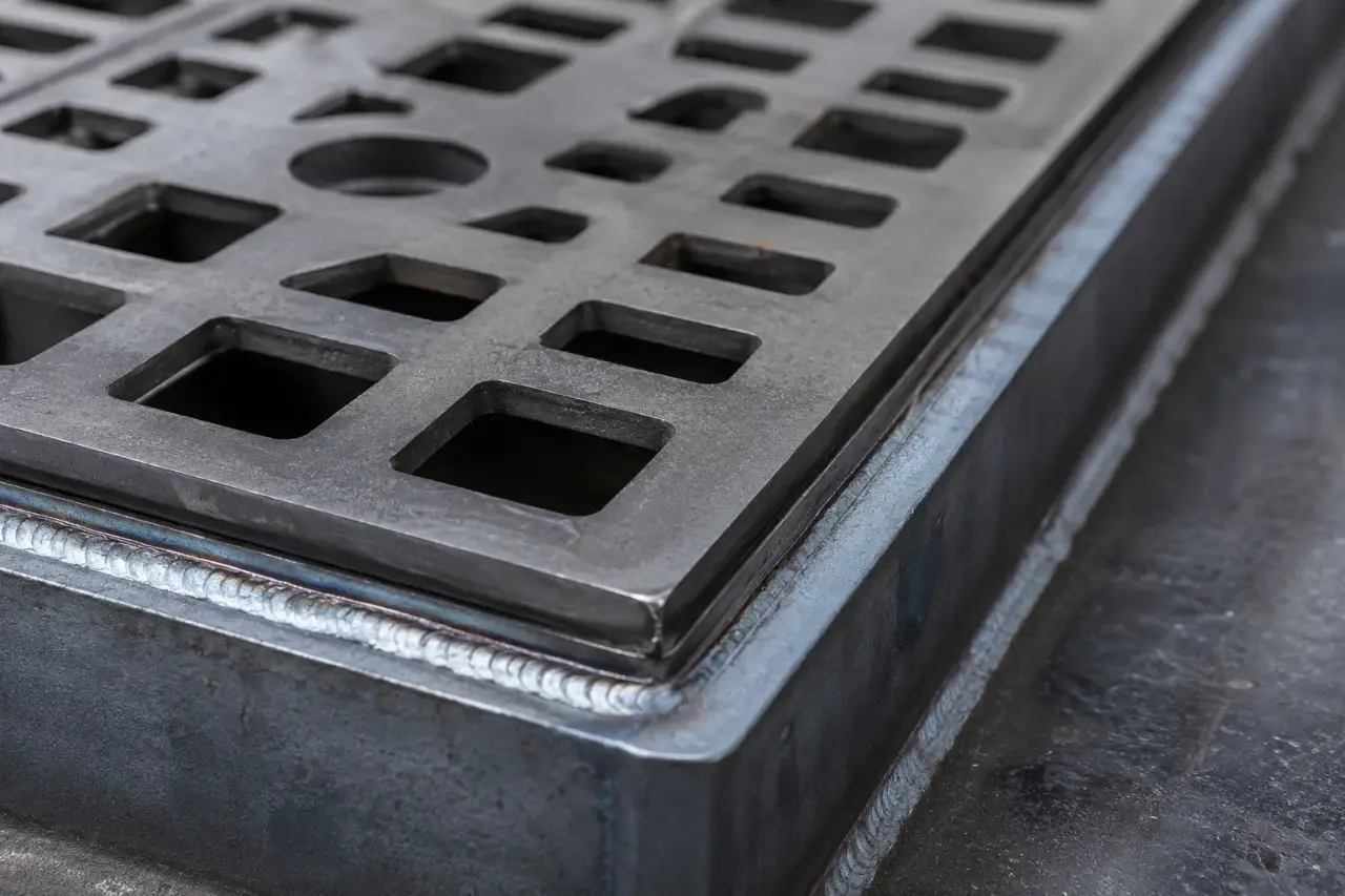 Grease Trap Covers being fabricated and installed by The Grate Guys
