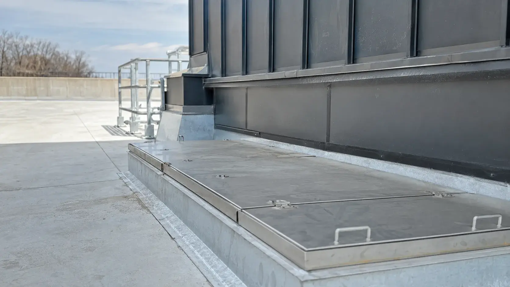 Hygienic Access Covers, fabricated and installed by The Grate Guys