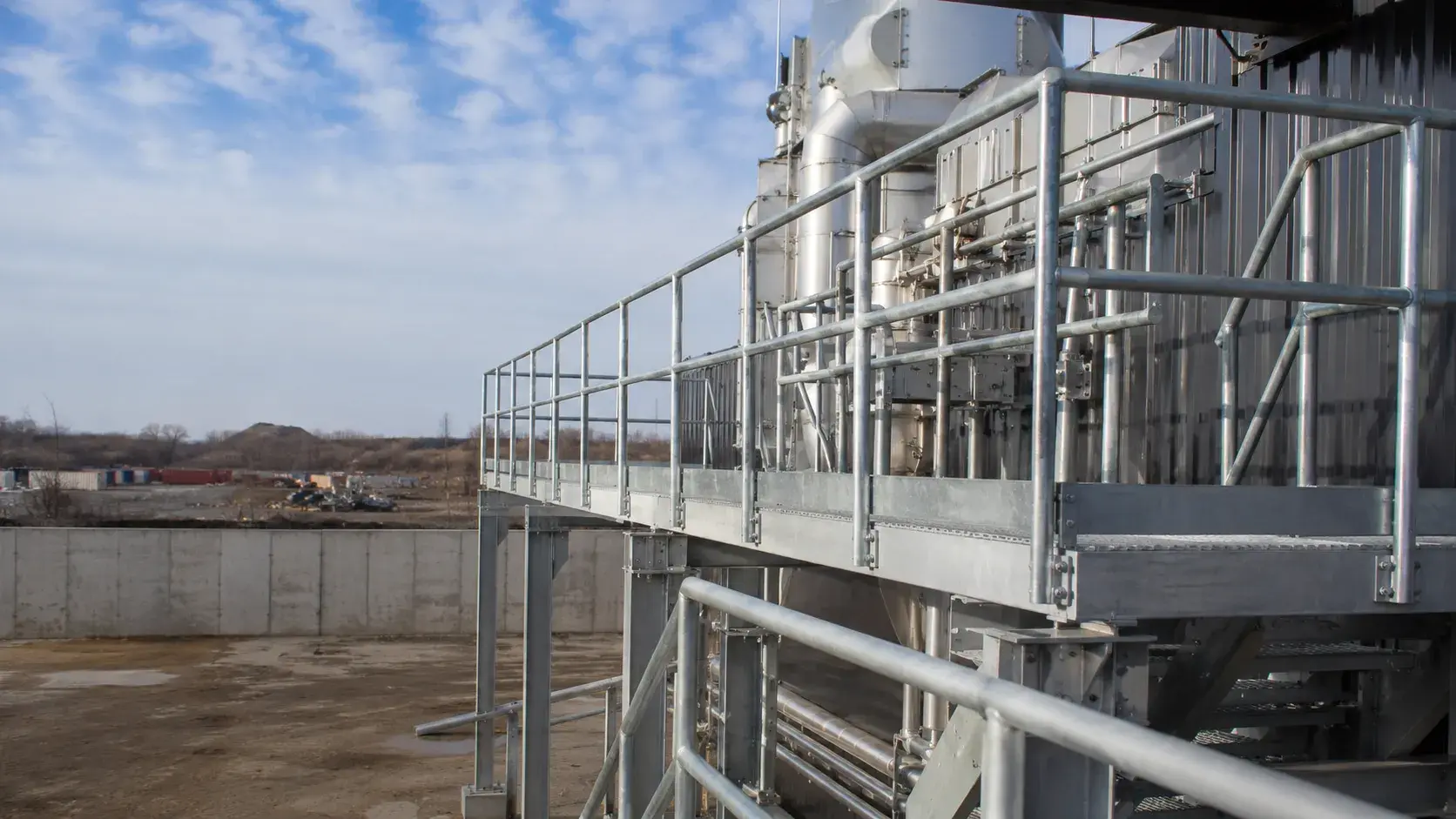 Industrial Catwalks in Markham, Ontario, fabricated and installed by The Grate Guys