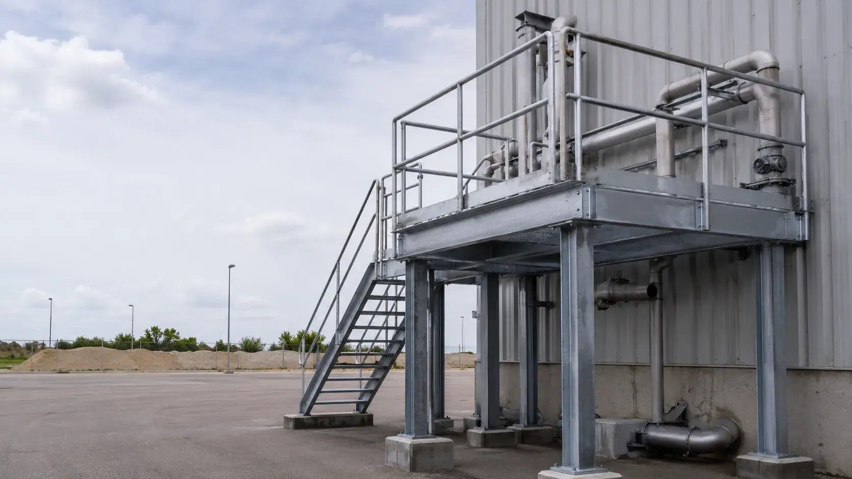 Industrial Platforms, fabricated and installed by The Grate Guys