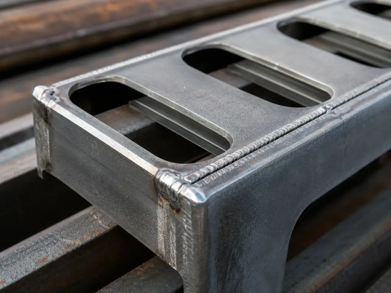 Ladder Rung Covers in Pickering being fabricated and installed by The Grate Guys