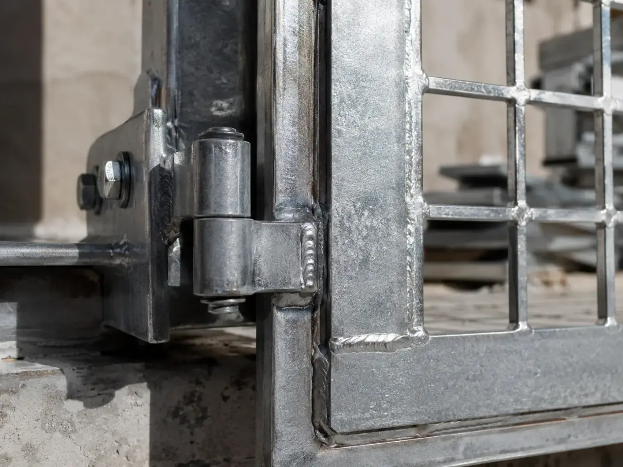 Latched and Hinged Grates being fabricated and installed by The Grate Guys