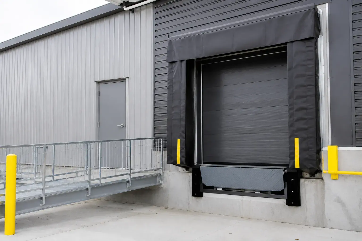 Loading Dock Equipment, fabricated and installed by The Grate Guys
