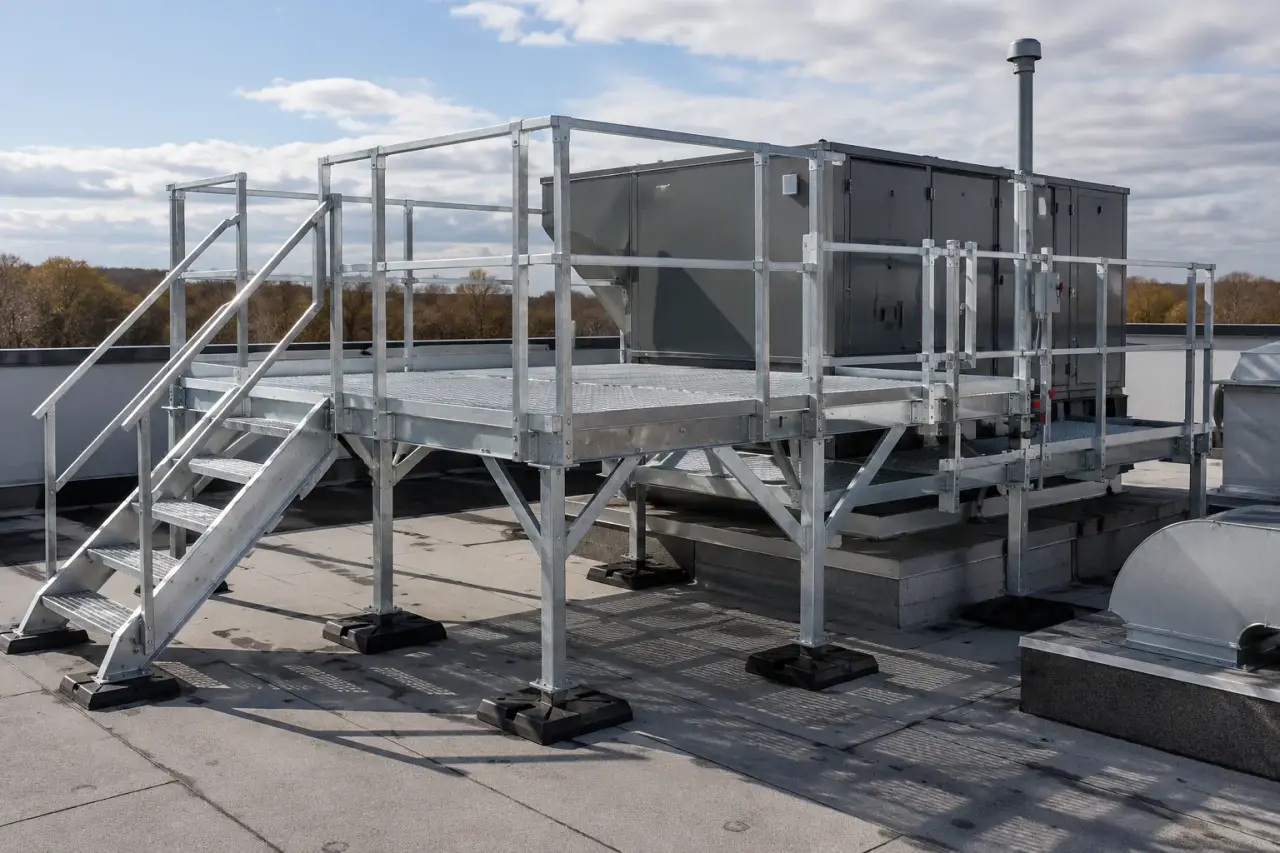 Completed Maintenance Platforms installation in Georgetown by The Grate Guys
