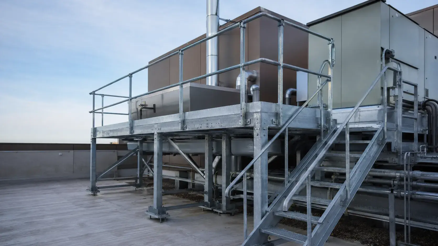 Maintenance Platforms, fabricated and installed by The Grate Guys