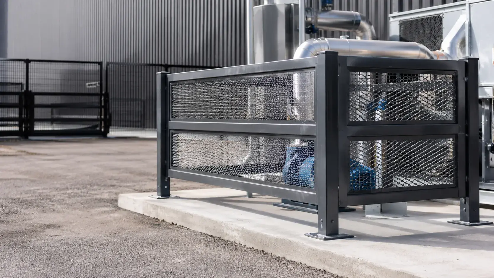Mechanical Equipment Guards, fabricated and installed by The Grate Guys