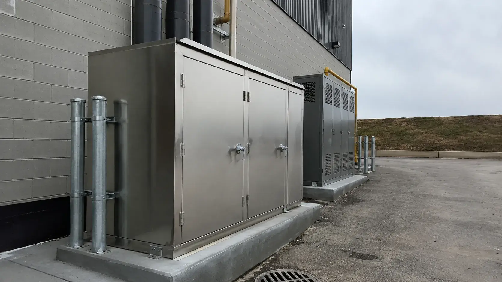 Metal Enclosures in Vaughan, Ontario, fabricated and installed by The Grate Guys