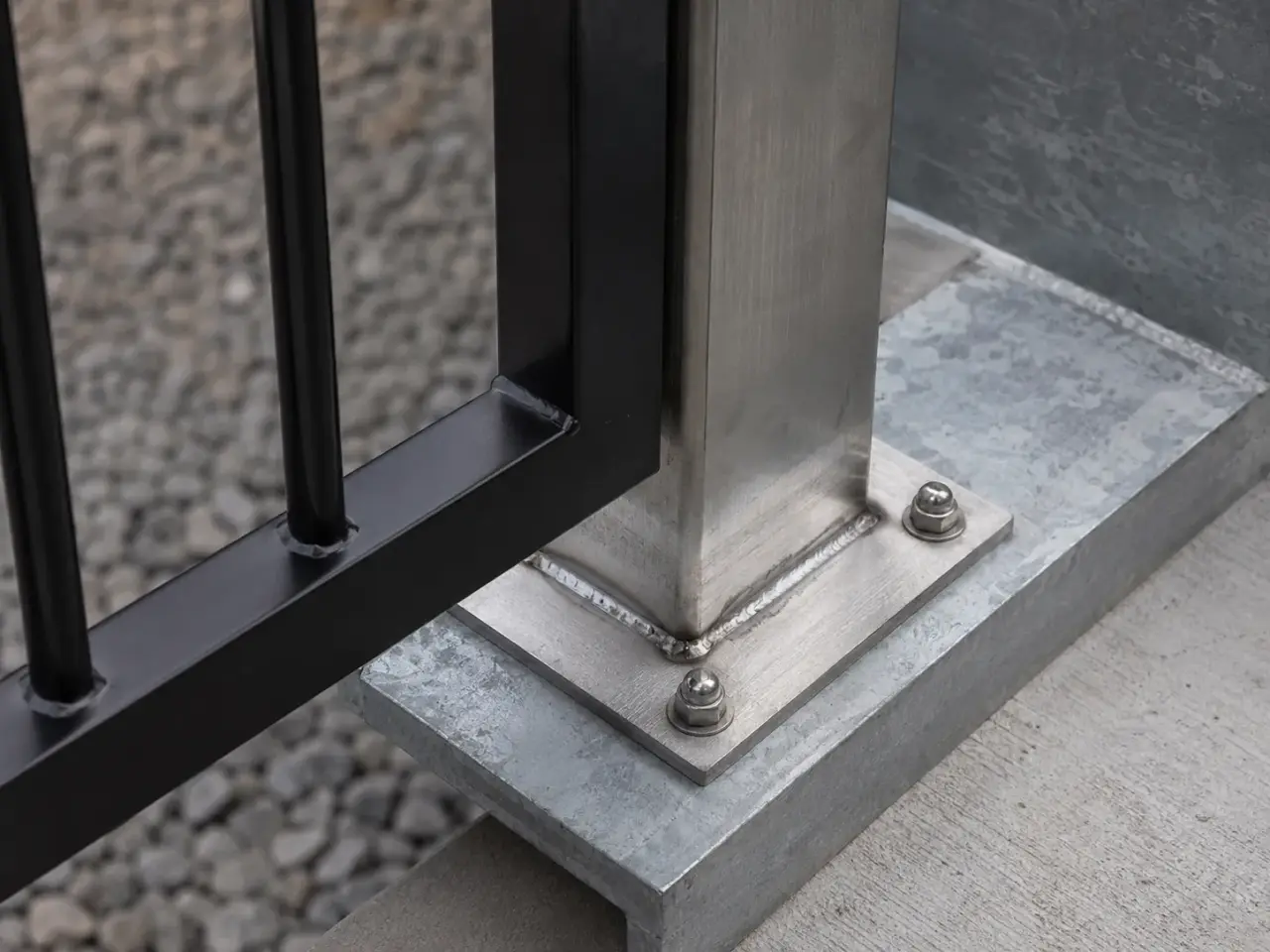 Metal Railings and Handrails being fabricated and installed by The Grate Guys