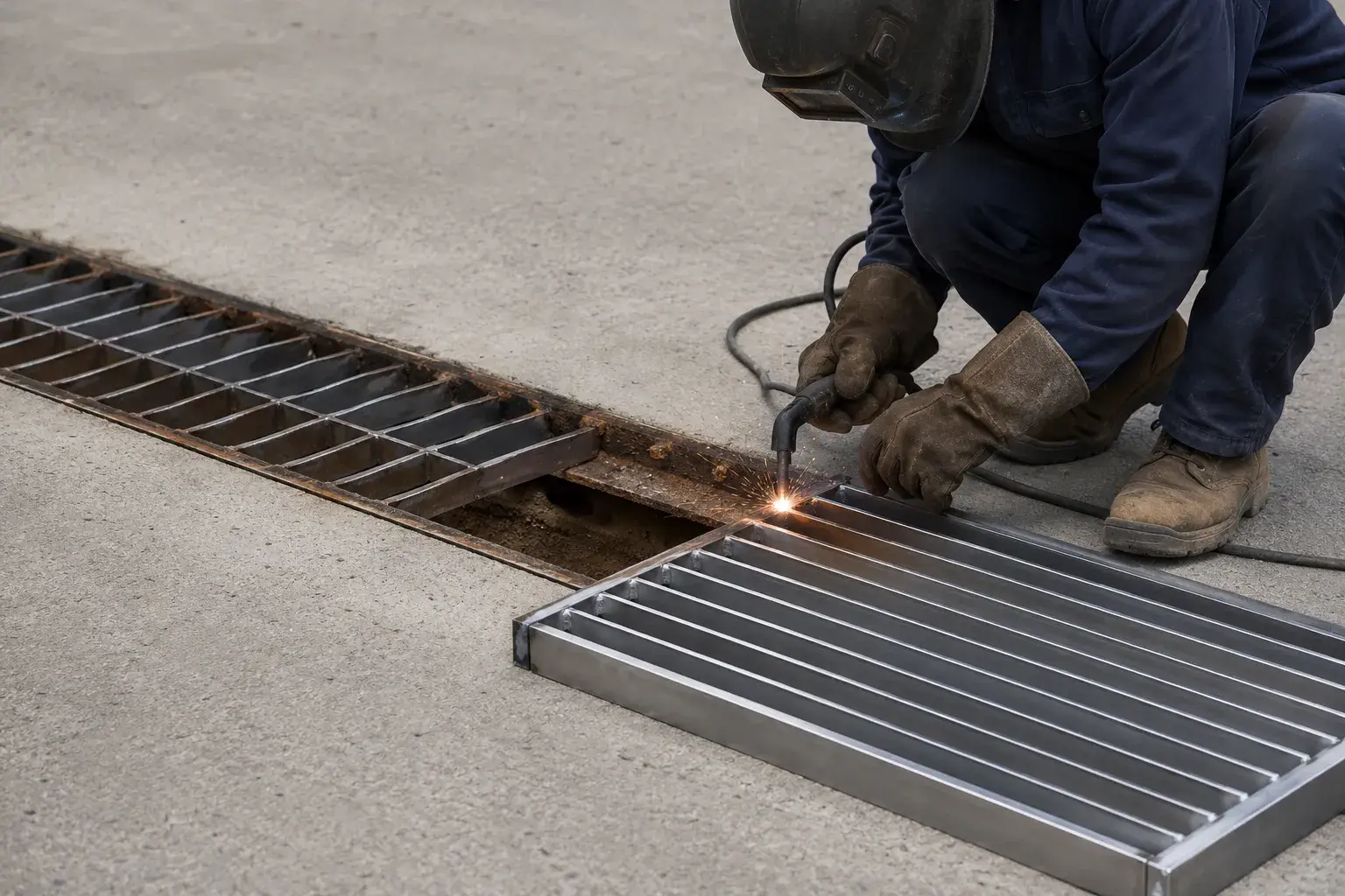 Metal Repair Services, fabricated and installed by The Grate Guys