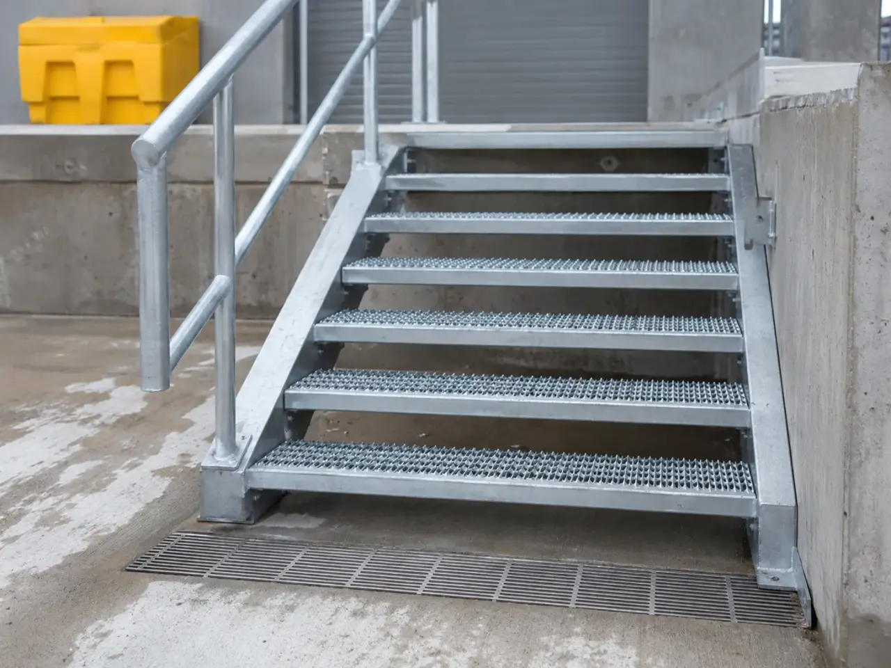 Completed Metal Stair Treads installation in Bradford by The Grate Guys