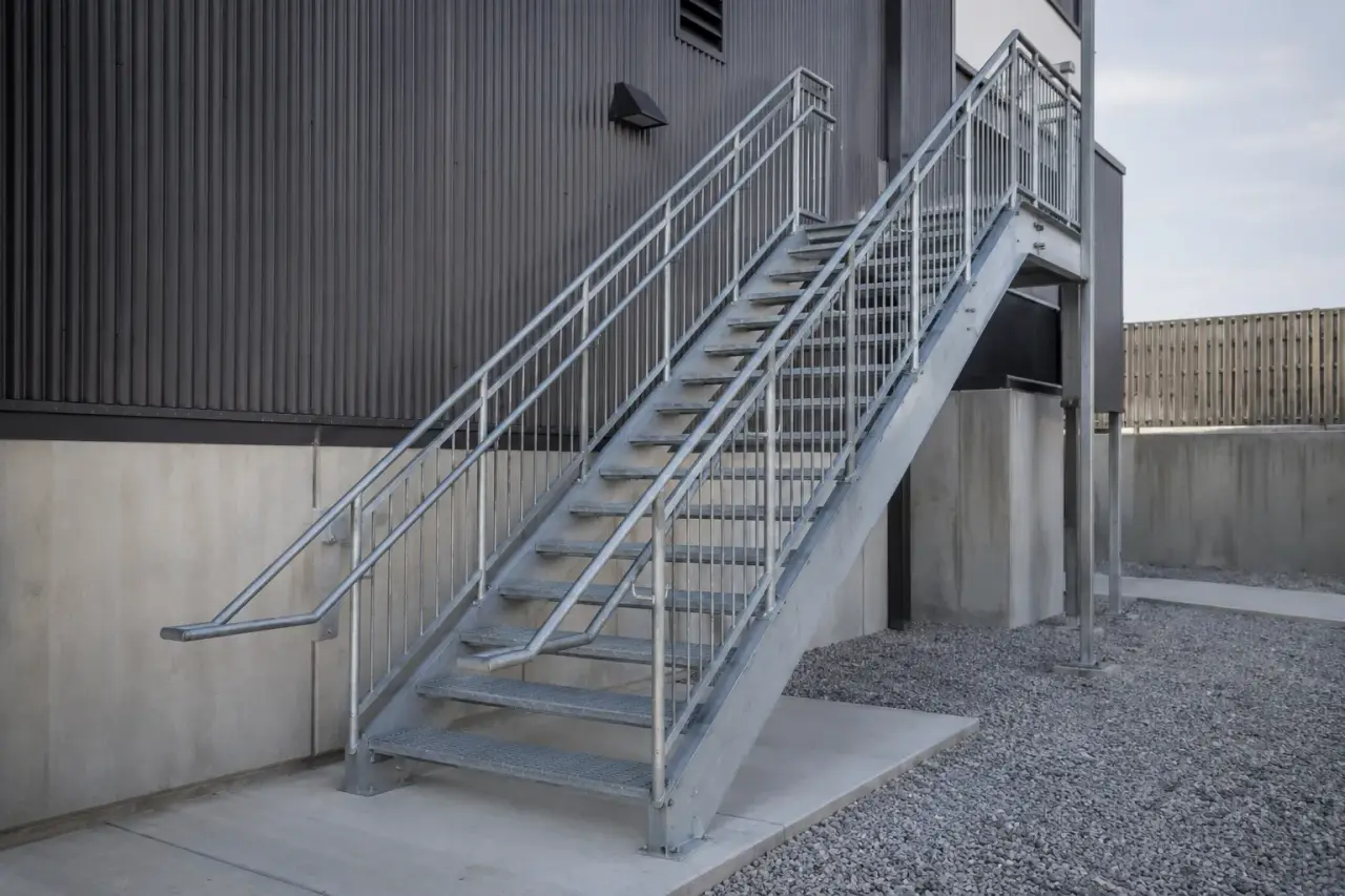 Completed Steel Stairs installation by The Grate Guys
