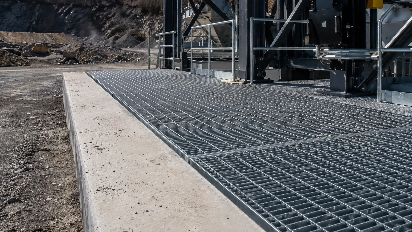 Mining and Heavy Industrial Grates in Guelph, Ontario, fabricated and installed by The Grate Guys