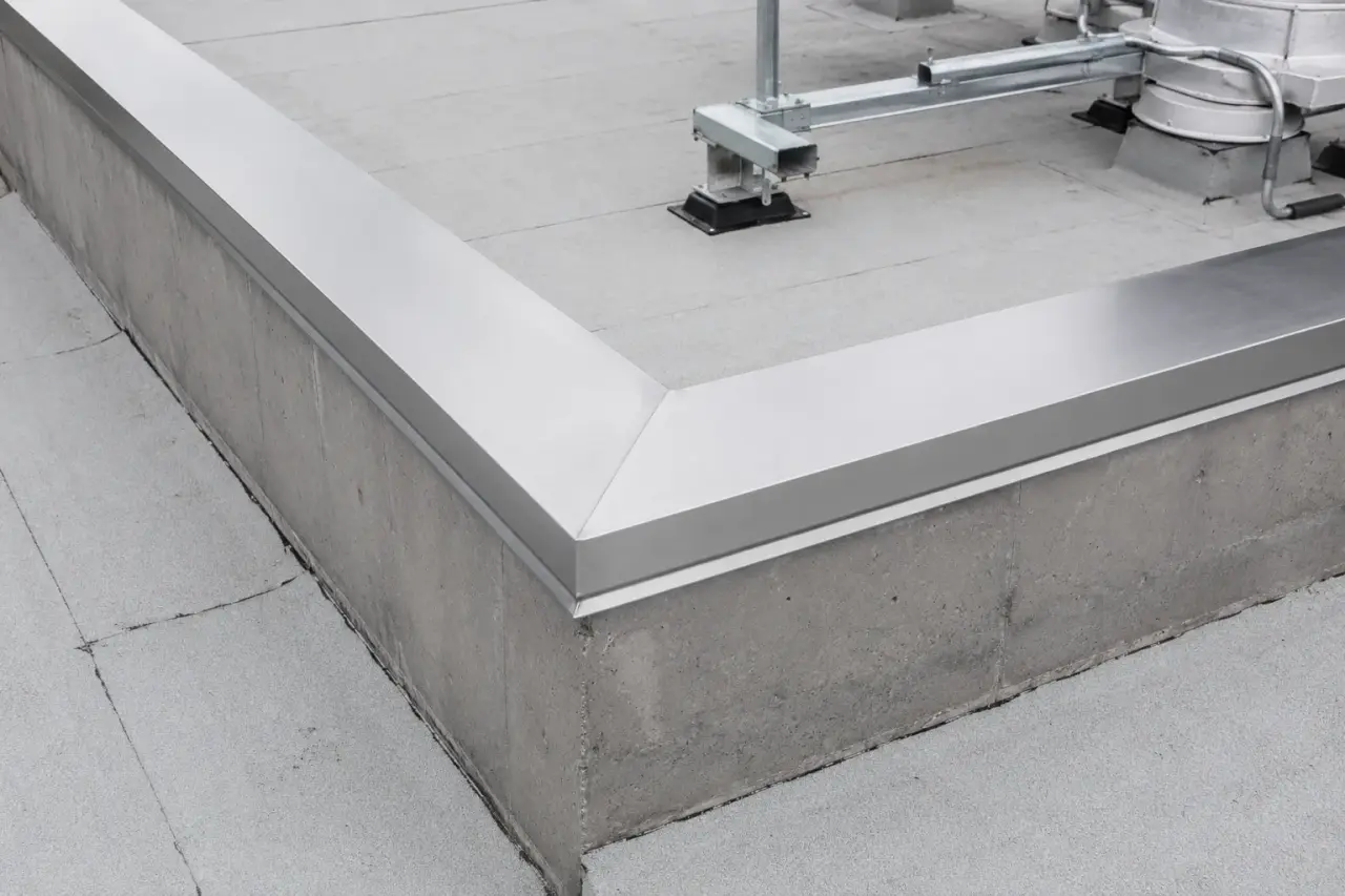 Completed Parapet Coping installation in Aurora by The Grate Guys