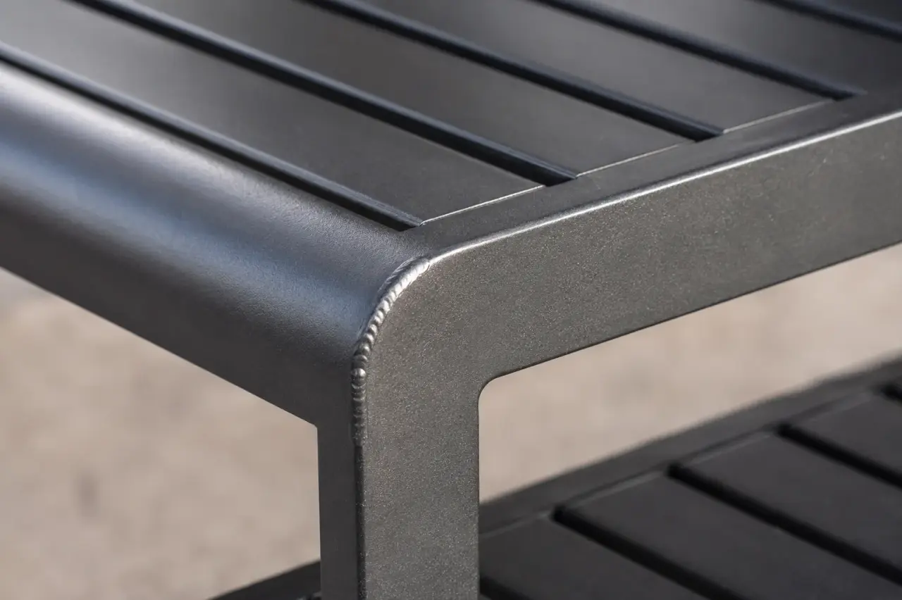 Park Benches being fabricated and installed by The Grate Guys
