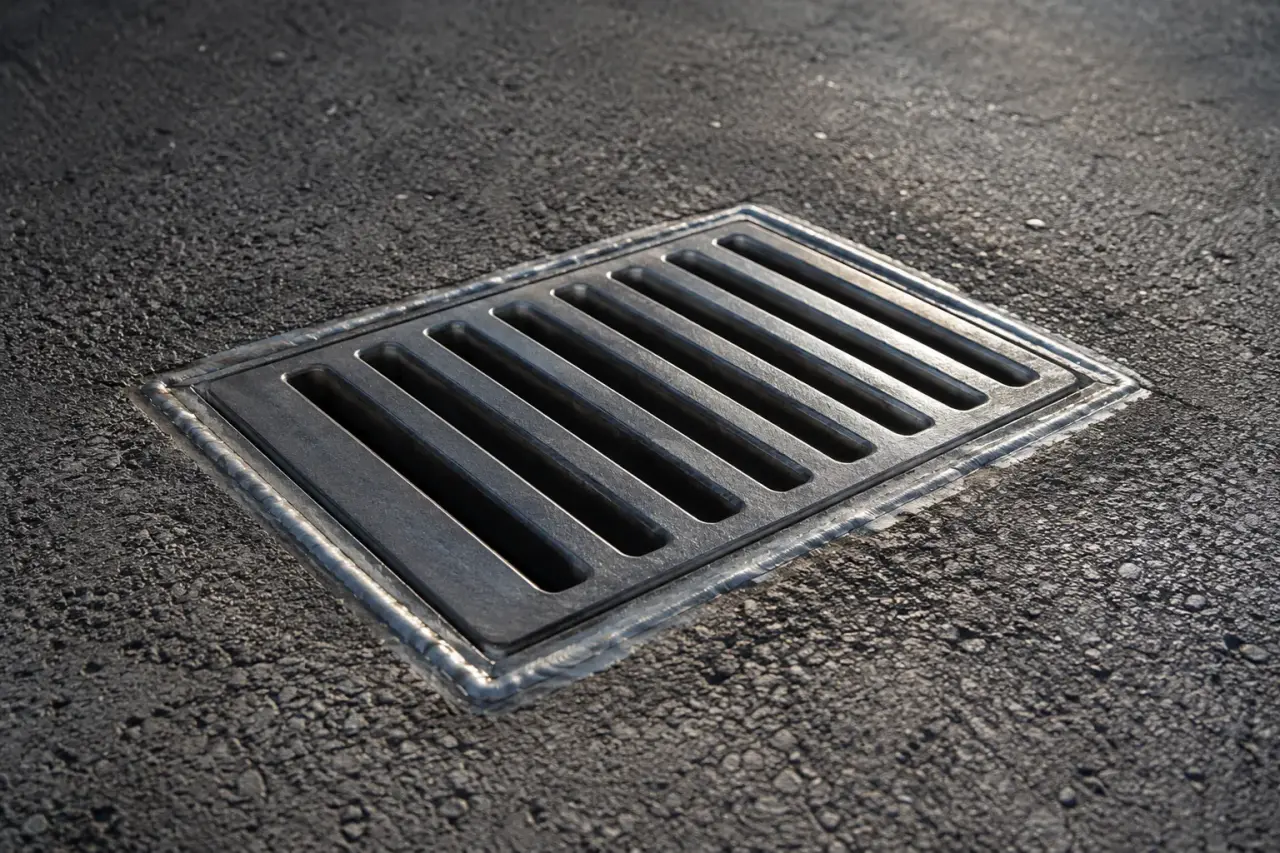 Parking Lot Drainage Repair being fabricated and installed by The Grate Guys
