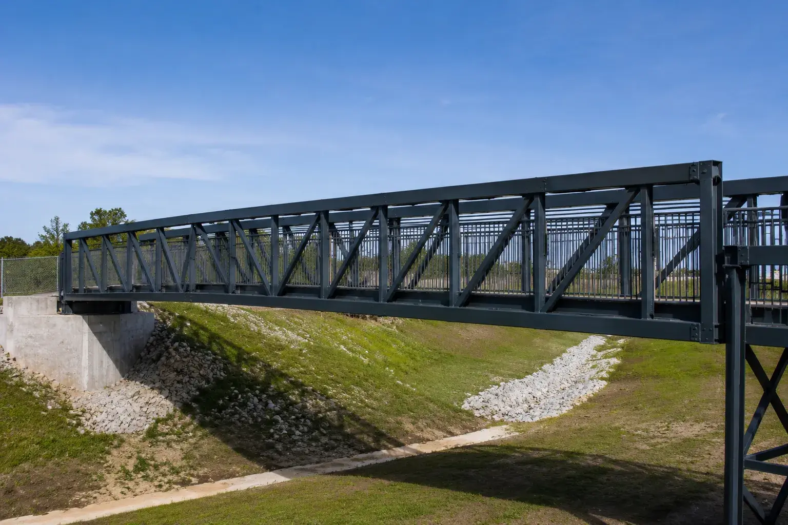 Pedestrian Bridges, fabricated and installed by The Grate Guys
