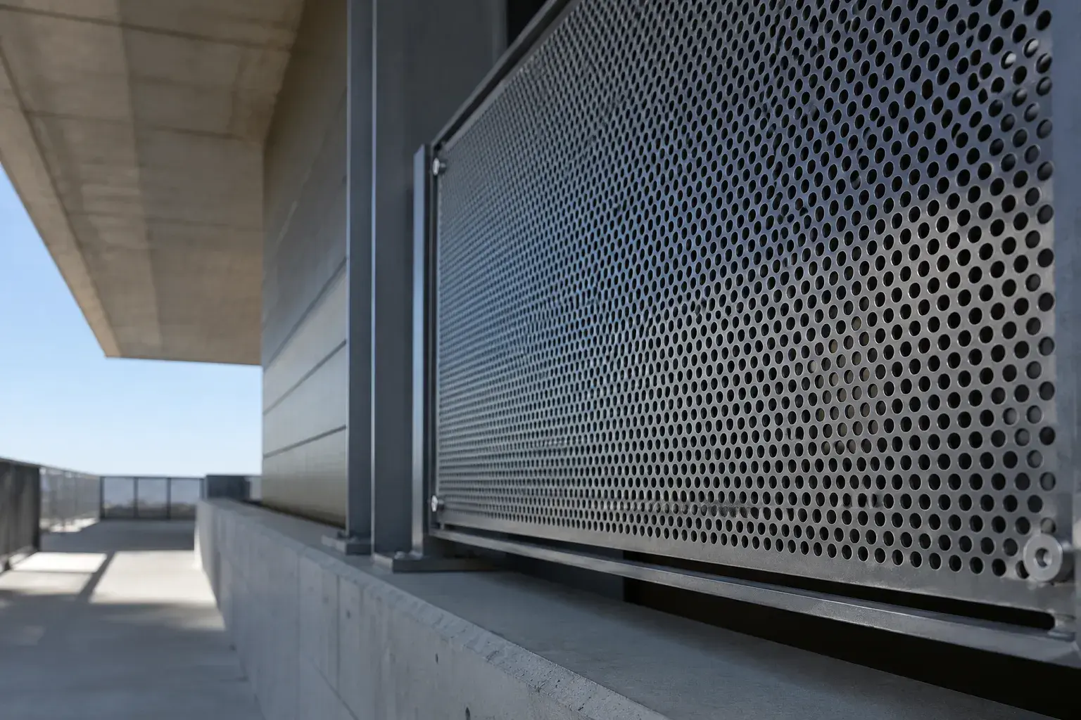 Perforated Metal Panels in Georgetown, Ontario, fabricated and installed by The Grate Guys