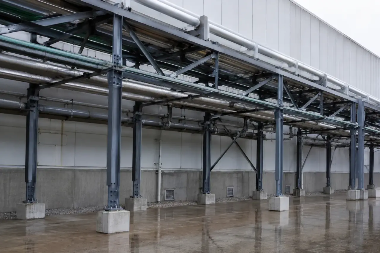 Completed Pipe Racks installation in Georgetown by The Grate Guys