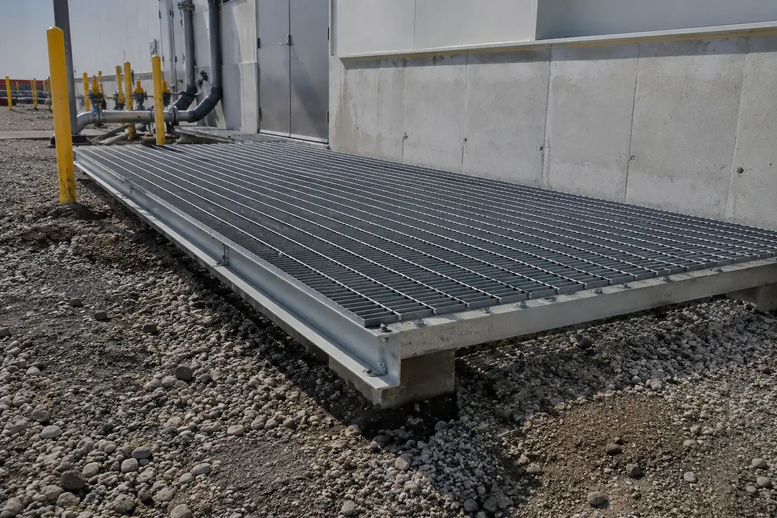 Plank Grating in Mississauga, Ontario, fabricated and installed by The Grate Guys