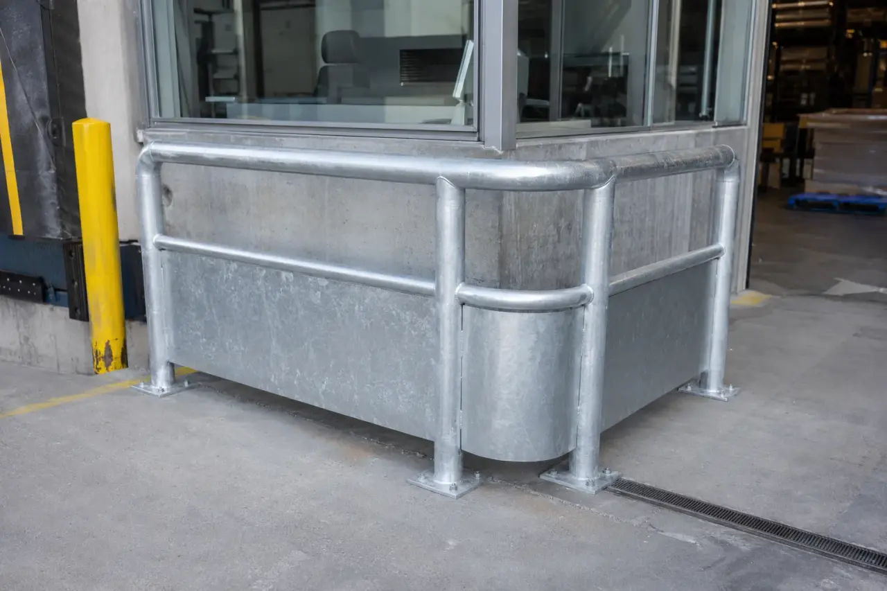 Completed Protective Checkout Barriers installation by The Grate Guys