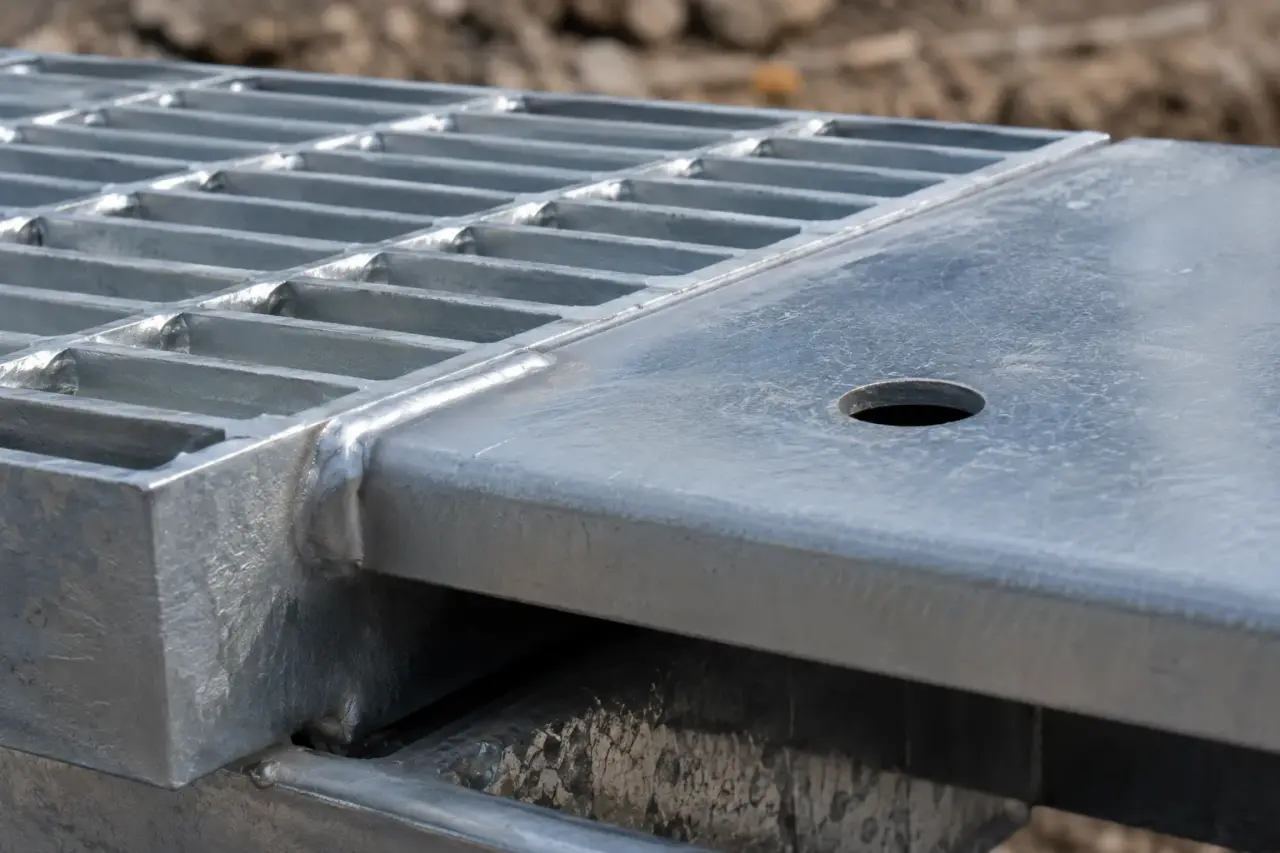 Pump Pit Covers in Bradford being fabricated and installed by The Grate Guys