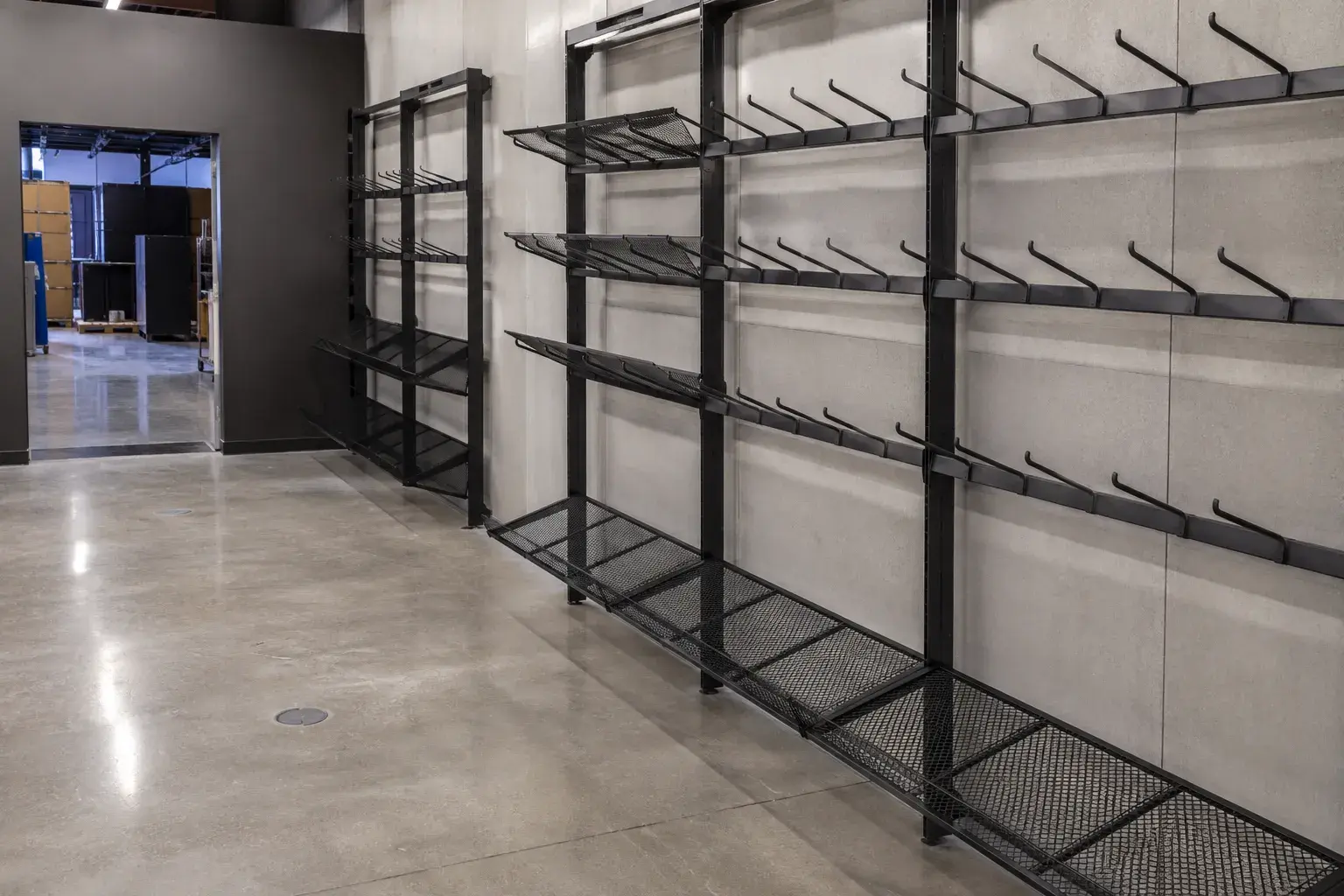 Retail Display Racks, fabricated and installed by The Grate Guys