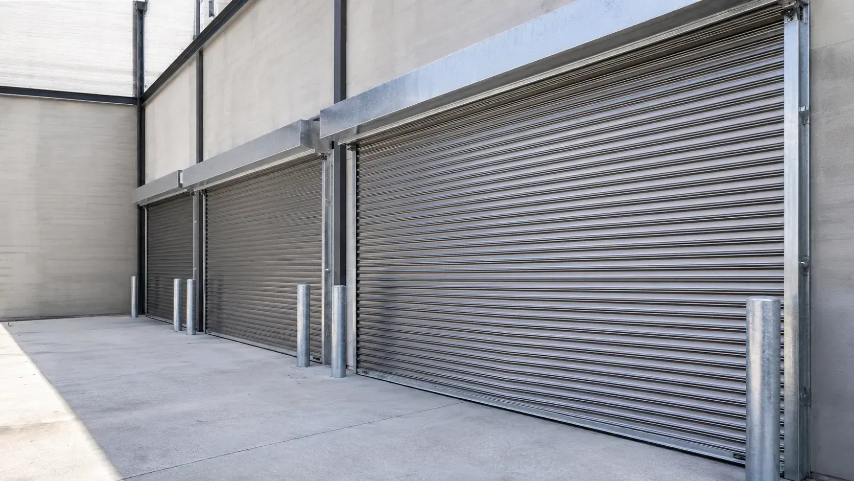 Roll Shutters, fabricated and installed by The Grate Guys