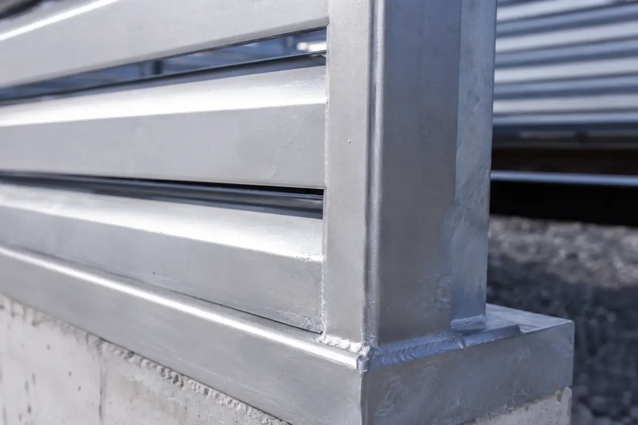 Rooftop Equipment Screens in Georgetown being fabricated and installed by The Grate Guys