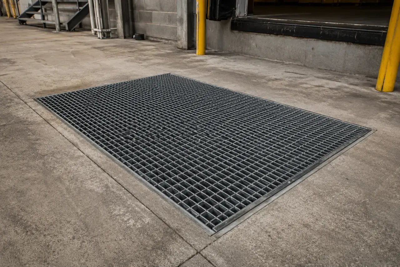 Where safety grating is needed in Ajax for Safety Grating in Ajax