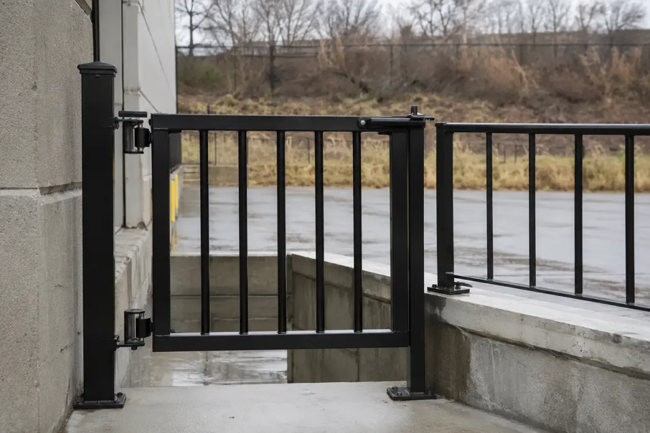 Completed Self-Closing Safety Gates installation in Pickering by The Grate Guys