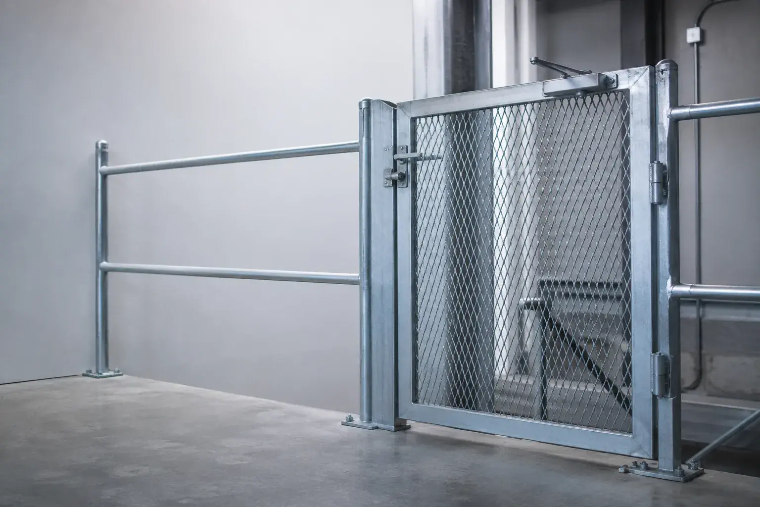 Self-Closing Safety Gates in Pickering, Ontario, fabricated and installed by The Grate Guys
