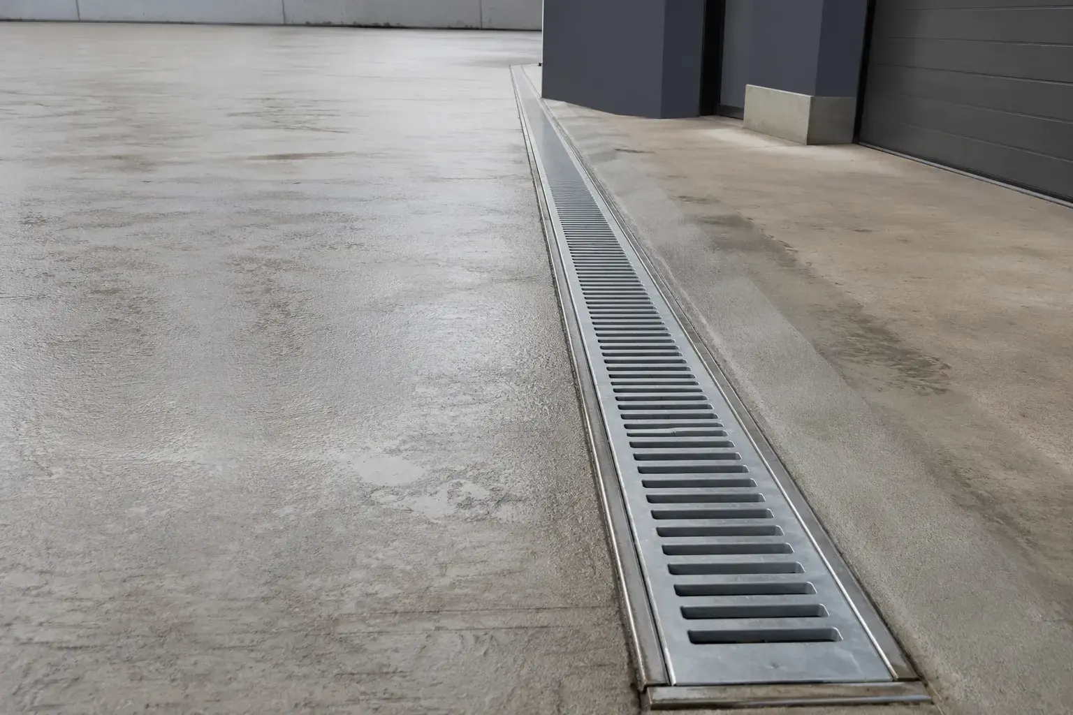 Slot Drains in North York, Ontario, fabricated and installed by The Grate Guys