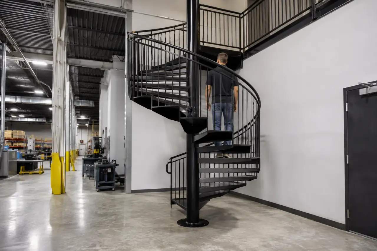 Completed Spiral Staircases installation in Richmond Hill by The Grate Guys
