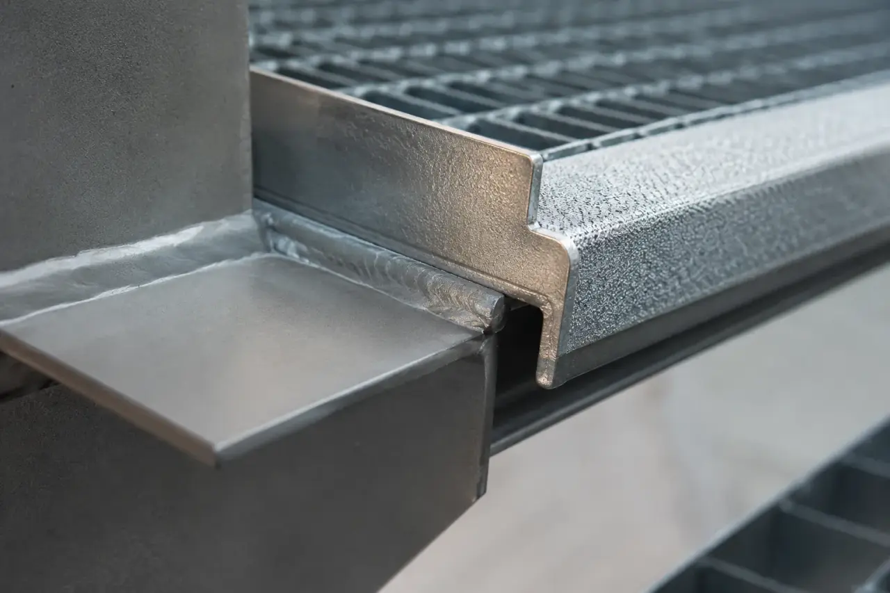 Stair Nosing in Aurora being fabricated and installed by The Grate Guys