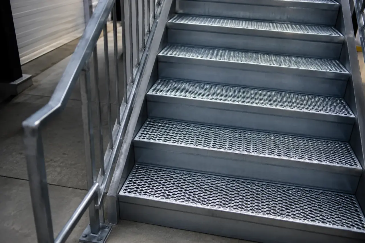 Completed Stair Tread Covers installation in Bradford by The Grate Guys